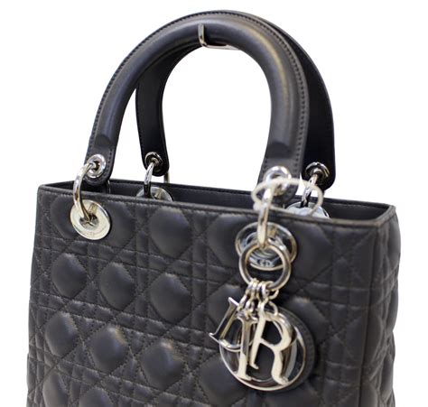 dior quilted handbag|lady dior medium bag.